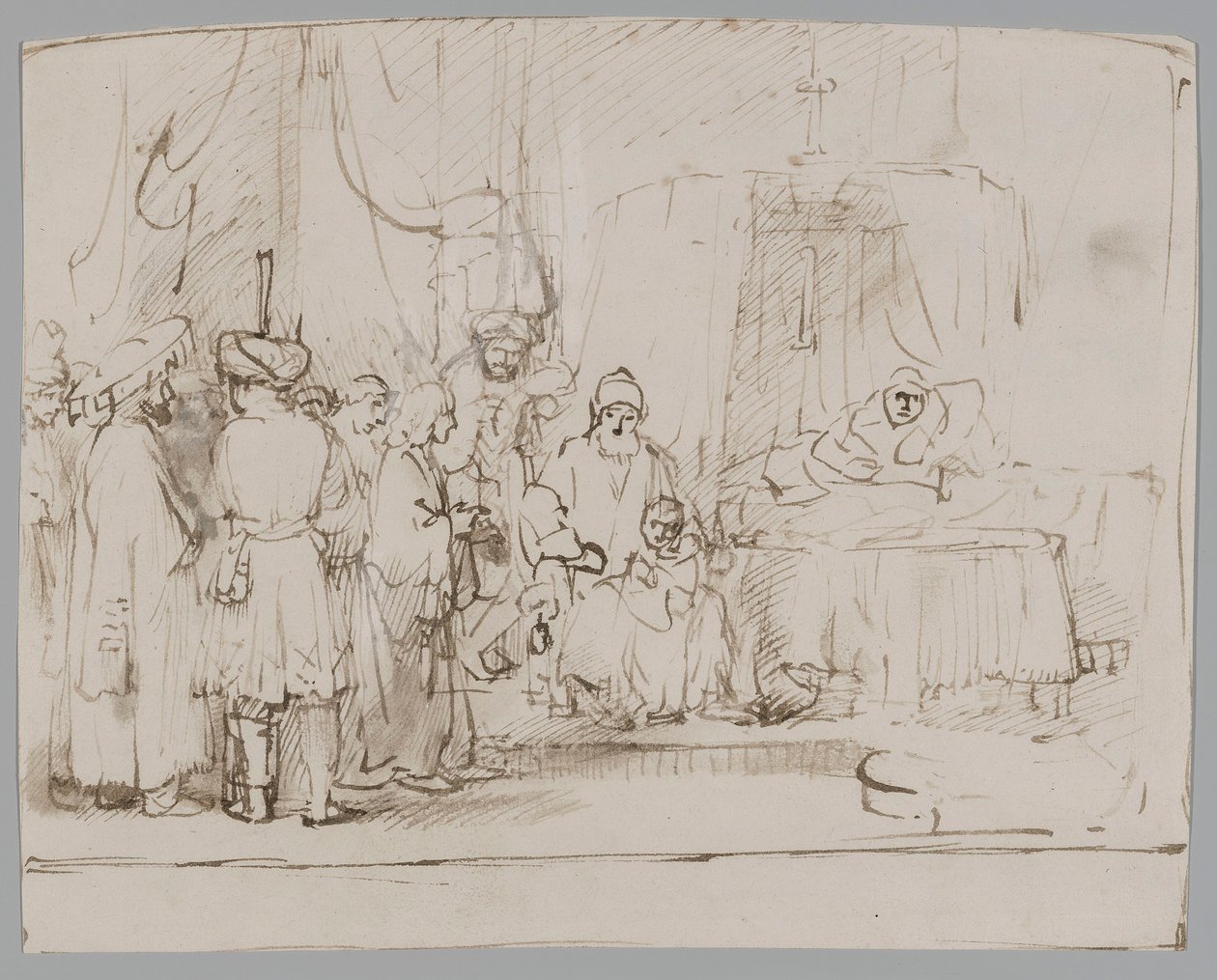 Józef opowiada swoje sny rodzicom i braciom autorstwa Rembrandt van Rijn