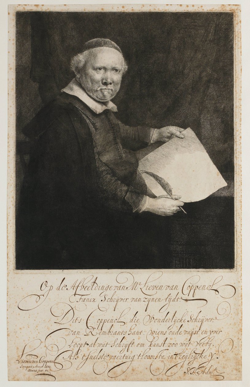 Lieven Willemsz van Coppenol autorstwa Rembrandt van Rijn