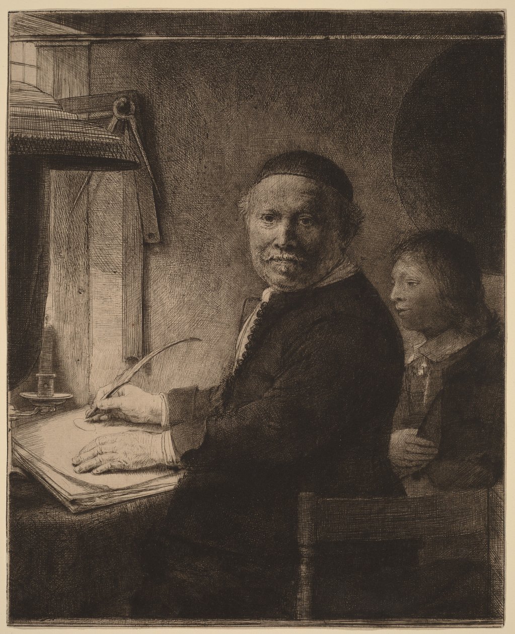 Lieven Willemsz van Coppenol: „Mniejszy talerz” autorstwa Rembrandt van Rijn