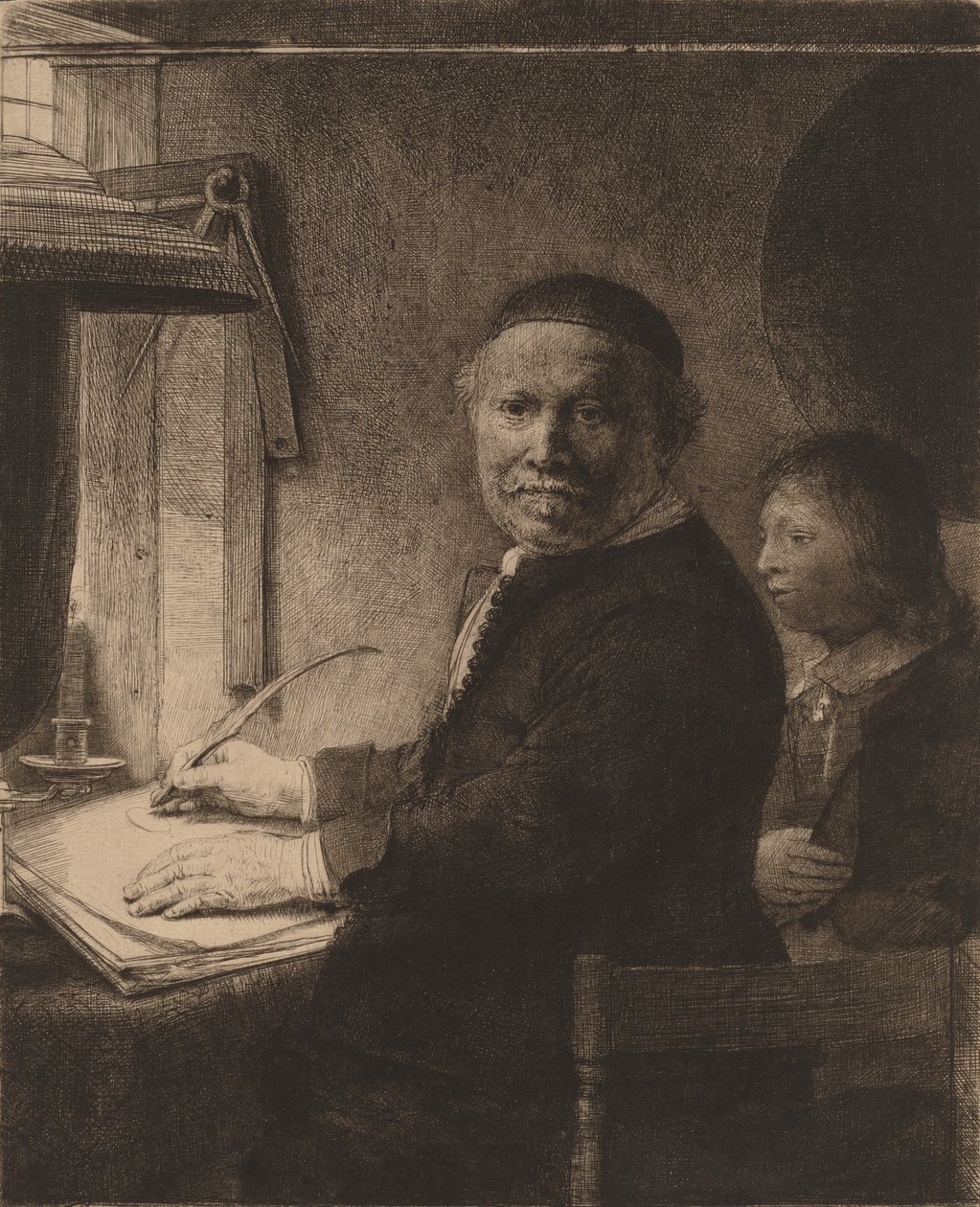 Lieven Willemsz van Coppenol: Mniejsza płyta, ok. 1930 1658. autorstwa Rembrandt van Rijn