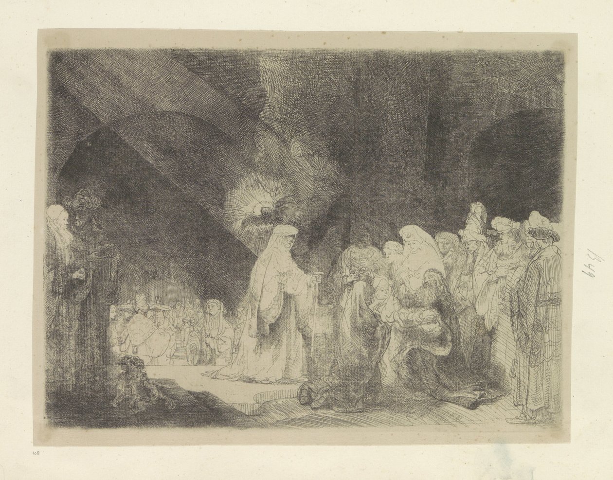 Loflied van Simeon Kolekcja osiemdziesięciu pięciu oryginalnych grafik (tytuł serii) autorstwa Rembrandt van Rijn