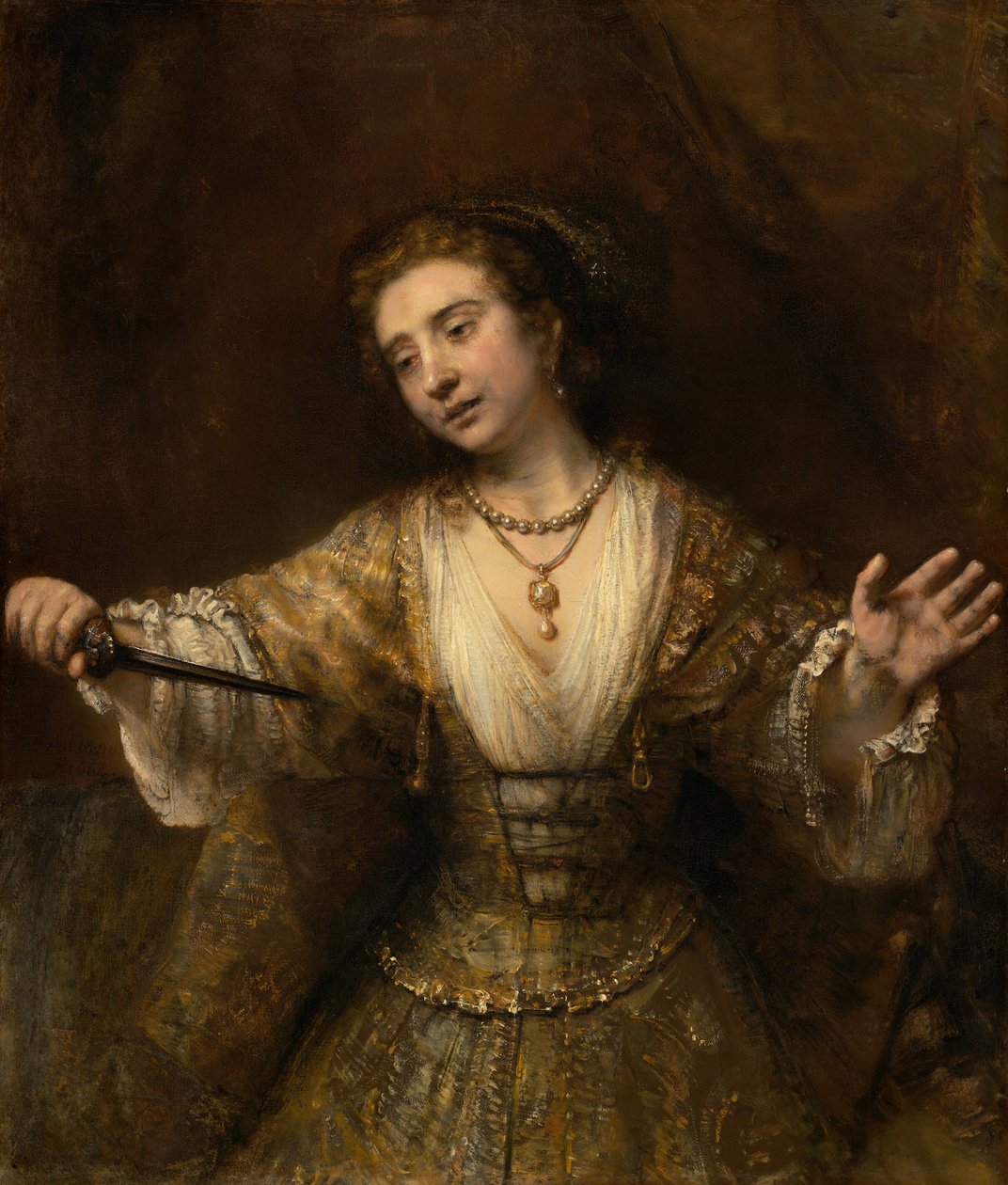 Lukrecja autorstwa Rembrandt van Rijn