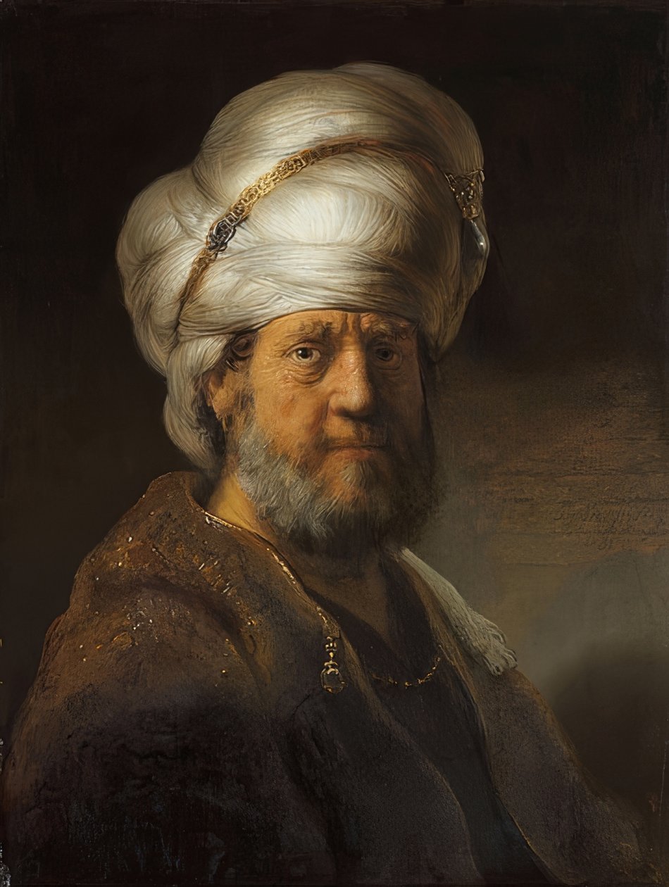 Mężczyzna w stroju orientalnym. 1635 autorstwa Rembrandt van Rijn