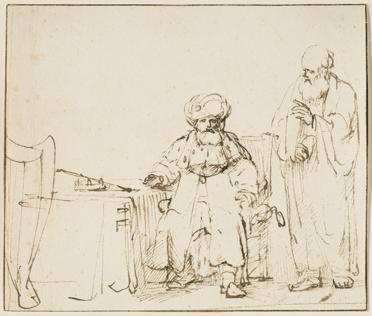 Natan upomina Dawida autorstwa Rembrandt van Rijn