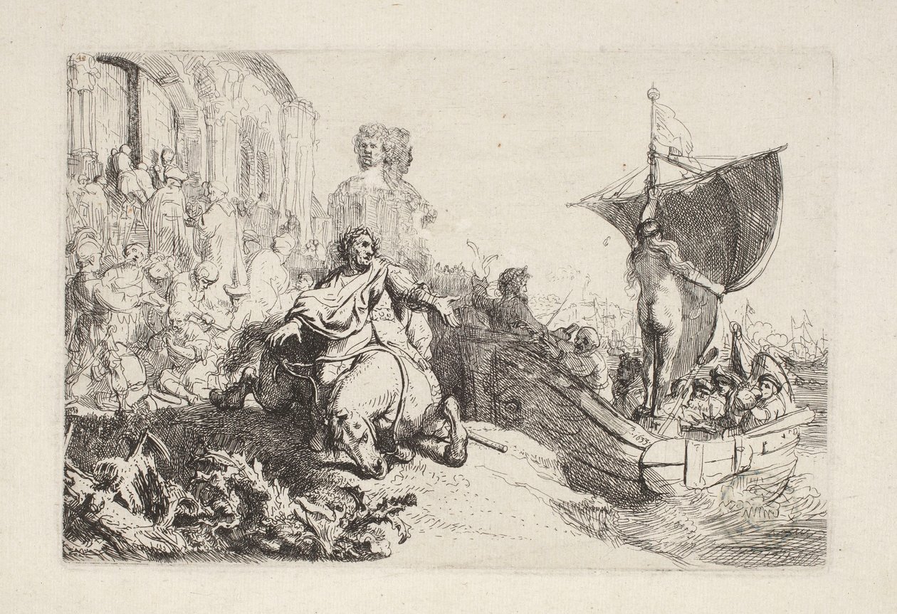 Okręt Fortuny autorstwa Rembrandt van Rijn