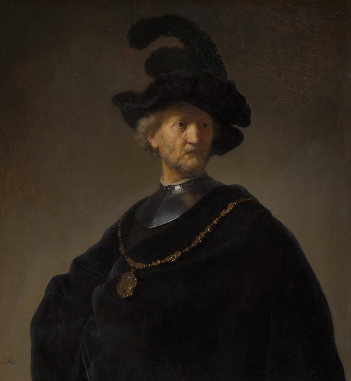Starzec ze złotym łańcuchem autorstwa Rembrandt van Rijn