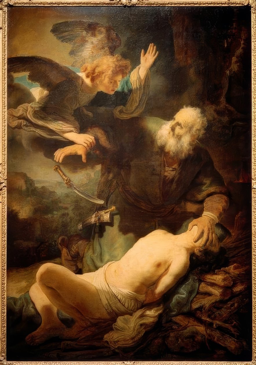 Poświęć Izaaka autorstwa Rembrandt van Rijn