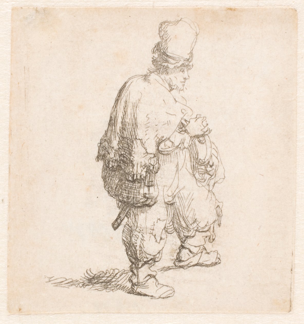 Polak stojący z założonymi rękoma autorstwa Rembrandt van Rijn