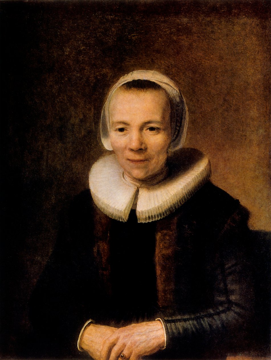 Portret Baertje Martensa, 1649 autorstwa Rembrandt van Rijn