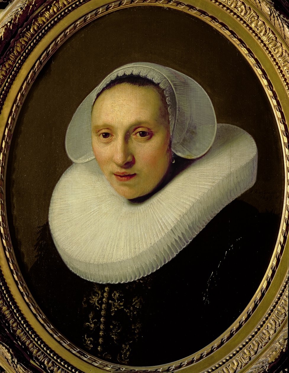Portret Cornelii Pronck, żony Alberta Cuypera, w wieku 33 lat, 1633 r. autorstwa Rembrandt van Rijn