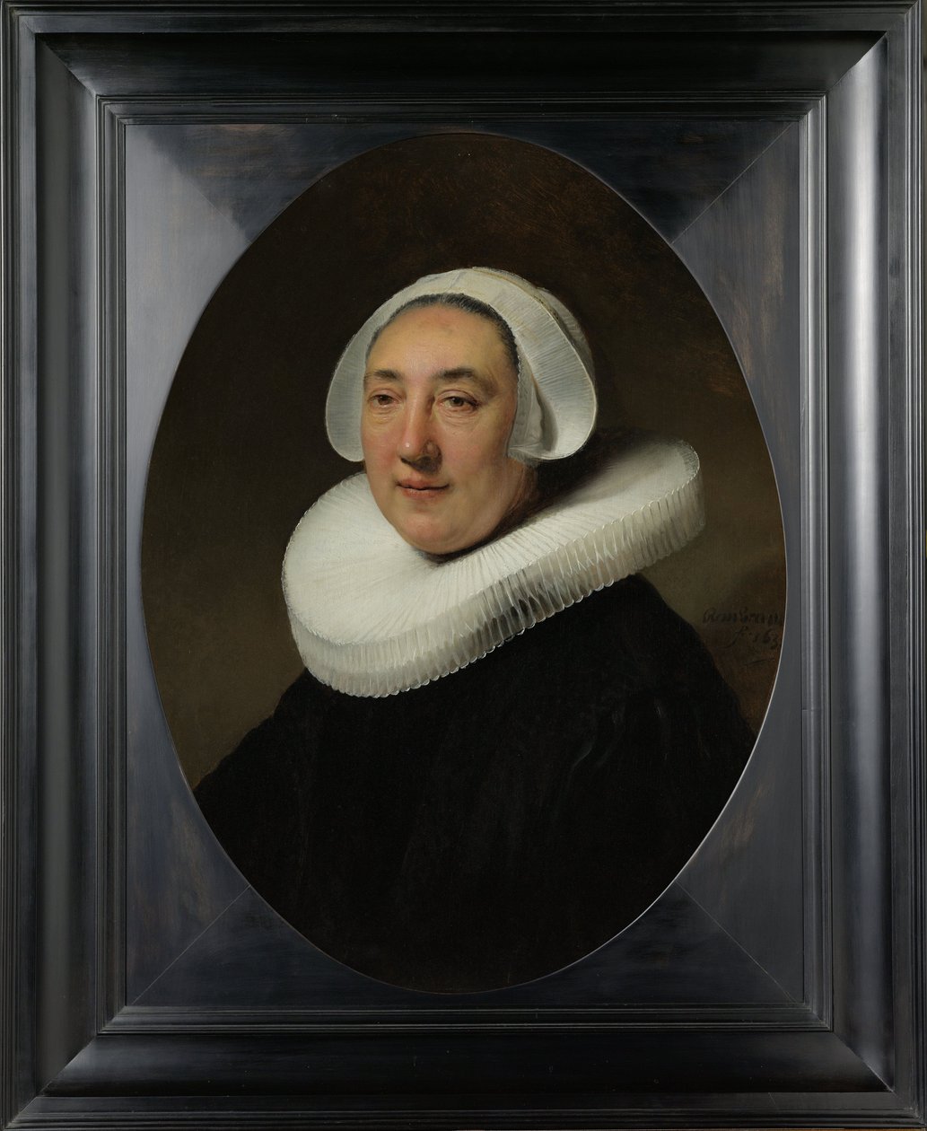 Portret Haesje Jacobsdr van Cleyburg, 1634 autorstwa Rembrandt van Rijn