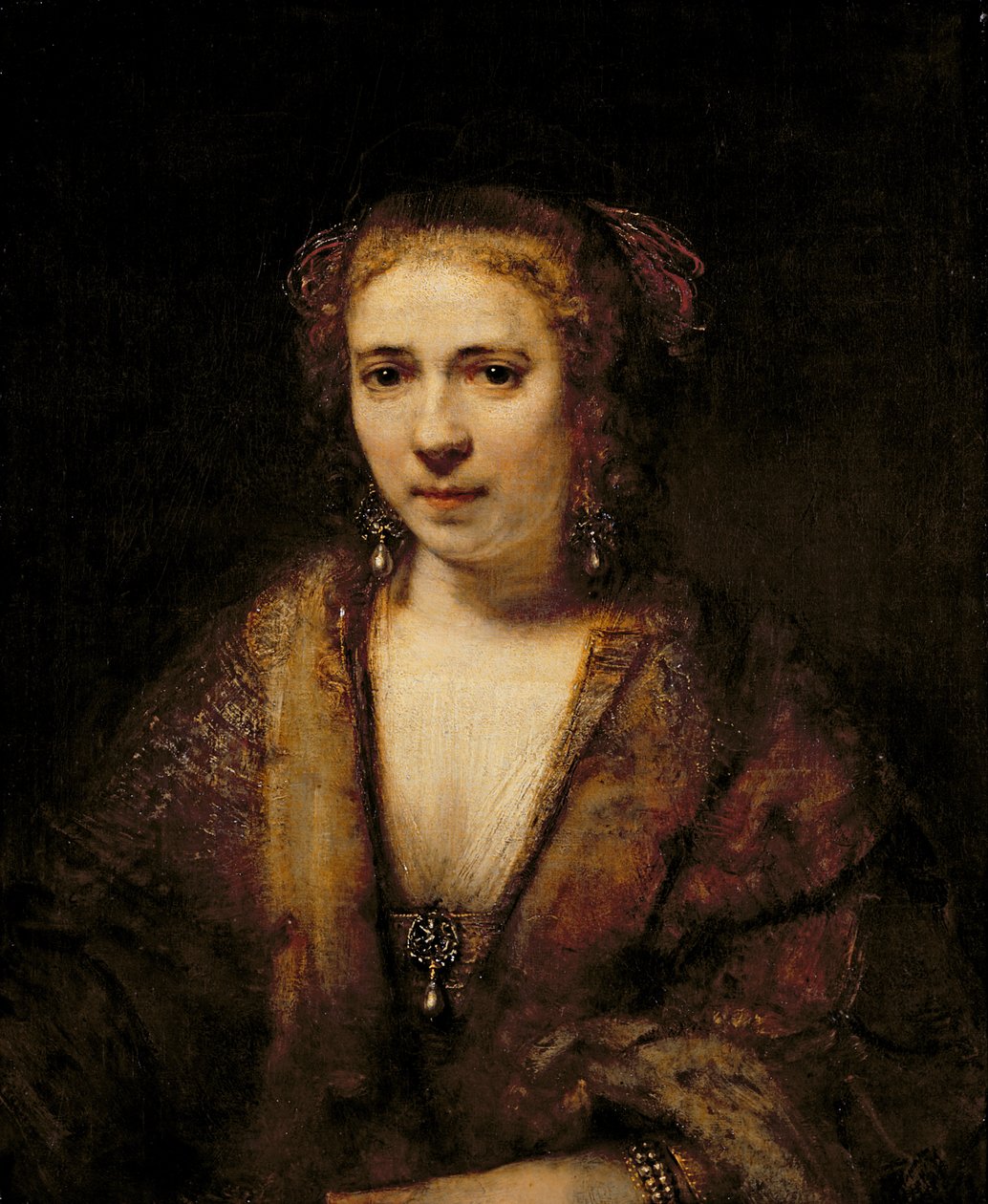 Portret Hendrikje Stoffelsa (1625-63) autorstwa Rembrandt van Rijn