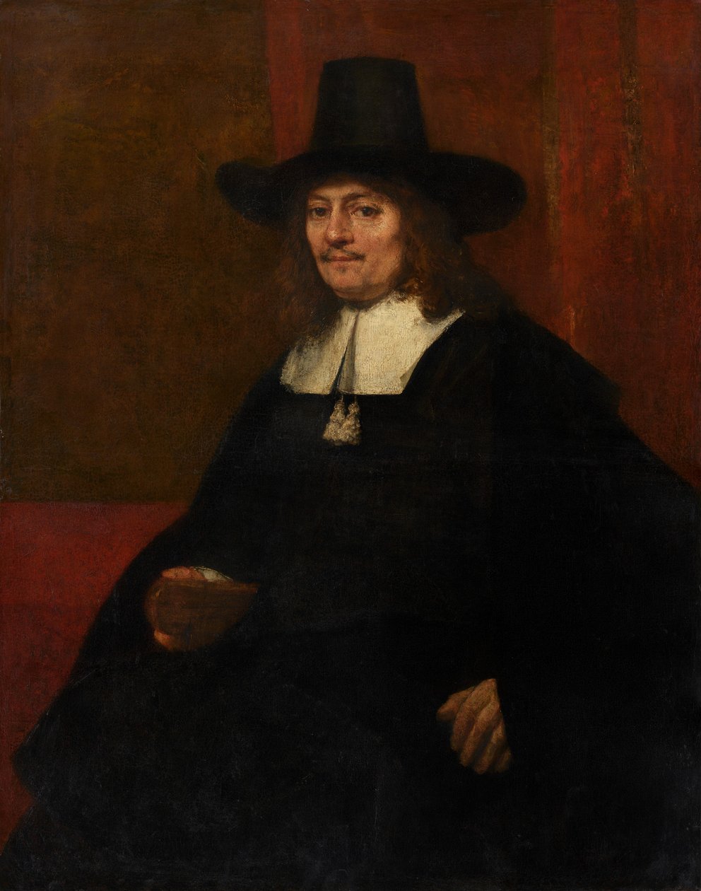 Portret mężczyzny w wysokim kapeluszu autorstwa Rembrandt van Rijn
