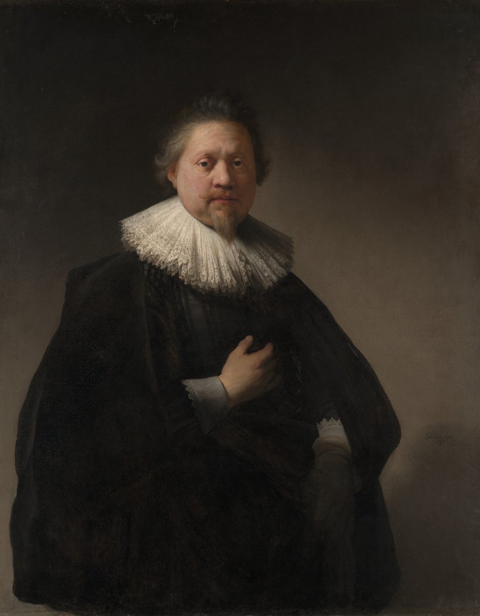 Portret mężczyzny, prawdopodobnie członka rodziny Van Beresteyn, 1632. autorstwa Rembrandt van Rijn