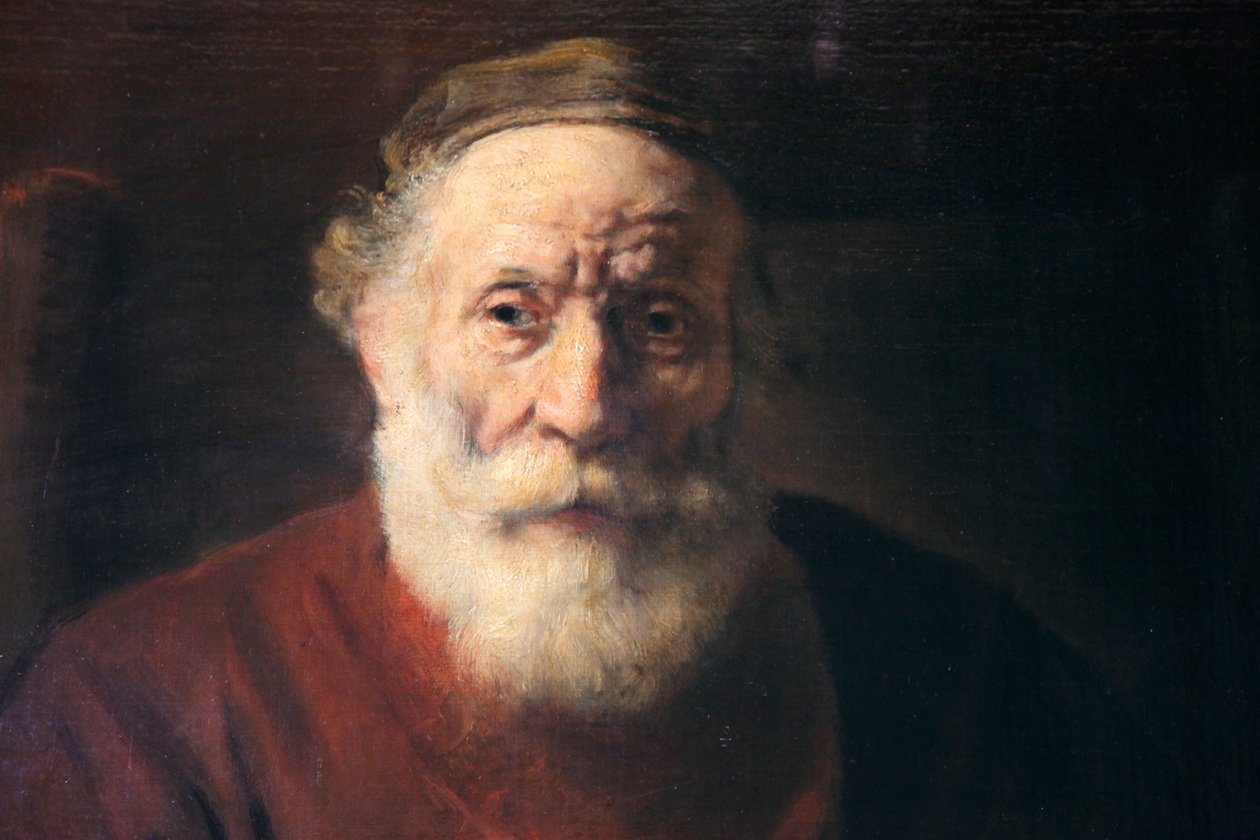 „Portret starca w czerwieni”, XVII wiek autorstwa Rembrandt van Rijn