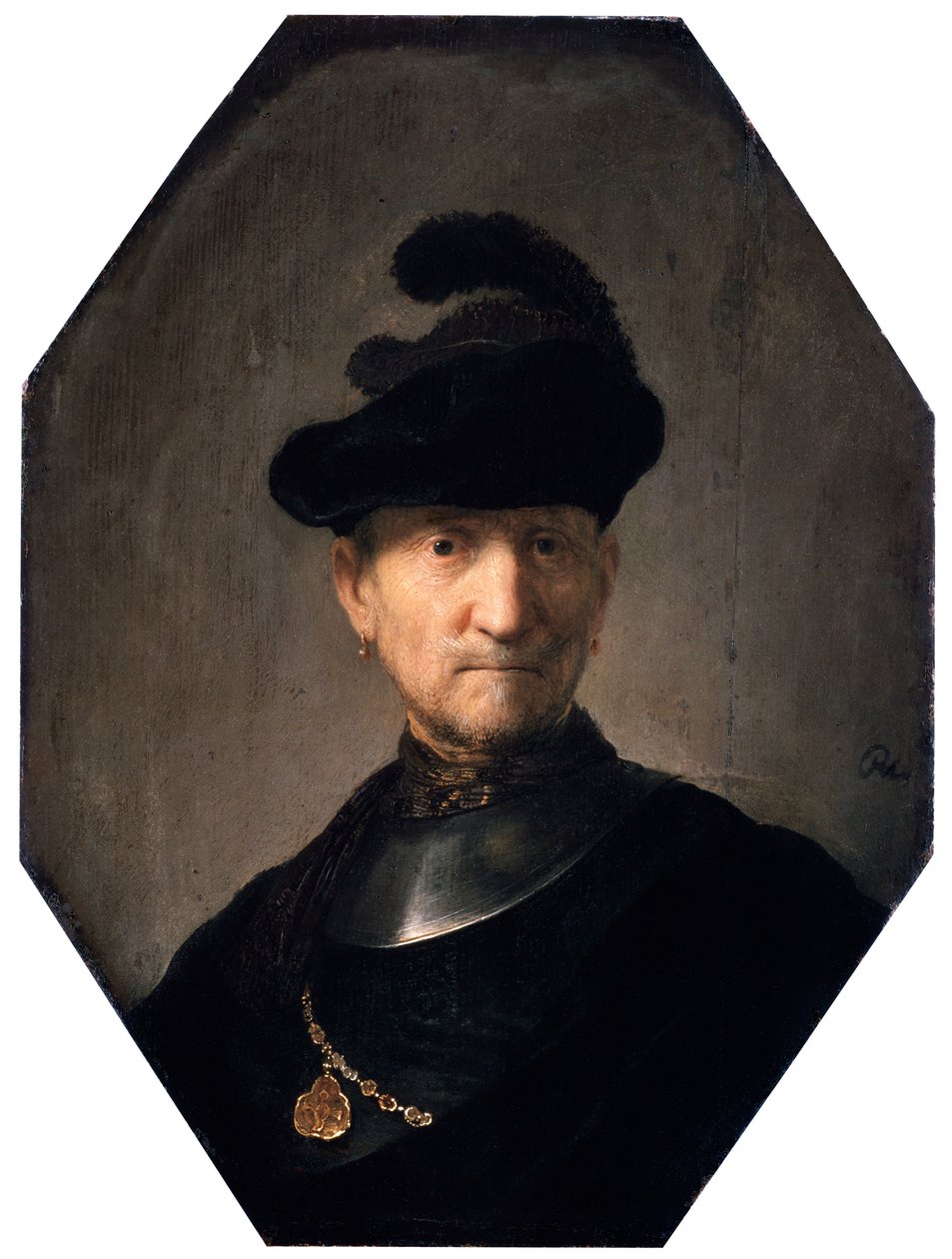 Portret starego wojownika, c1629-1630. autorstwa Rembrandt van Rijn