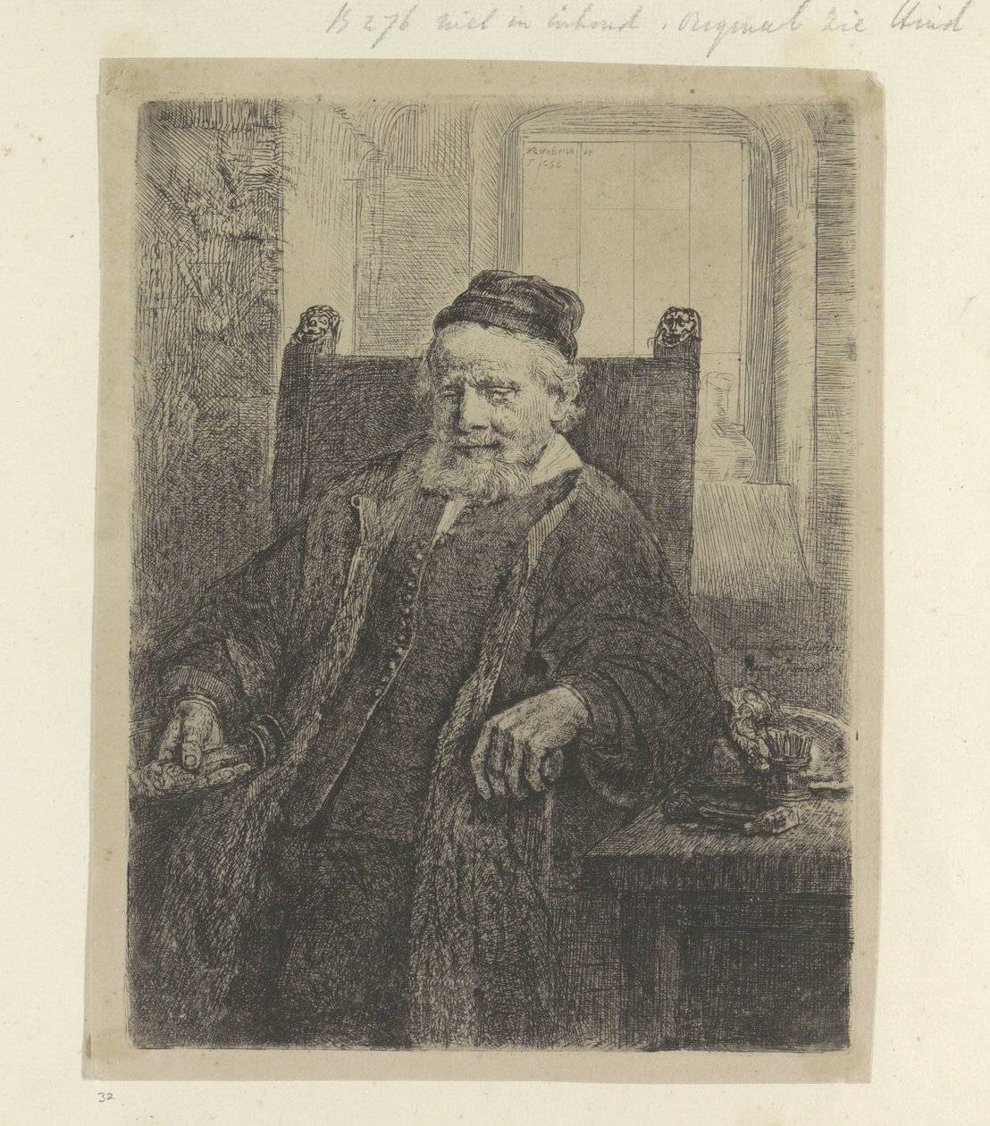 Portret van de goudsmida Jana Lutma Kolekcja osiemdziesięciu pięciu oryginalnych grafik (tytuł serii) autorstwa Rembrandt van Rijn