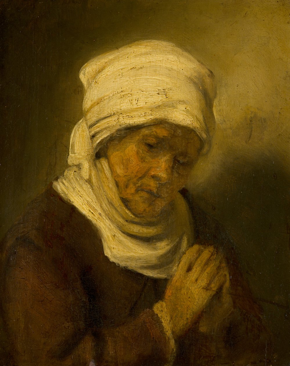 Modląca się kobieta, ok. 1660 autorstwa Rembrandt van Rijn