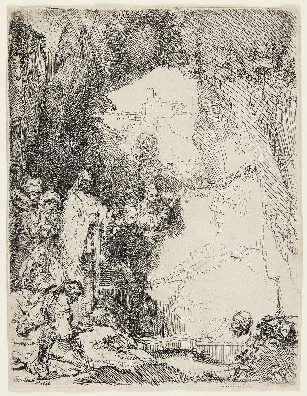 Wskrzeszenie Łazarza autorstwa Rembrandt van Rijn