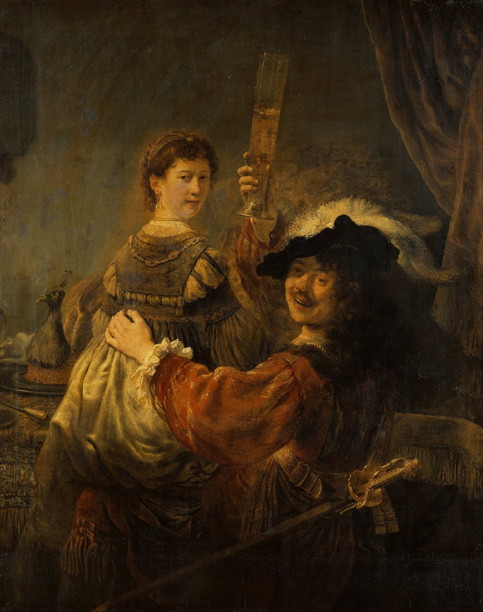 Rembrandt i Saskia w przypowieści o synu marnotrawnym, ok. 1930 1635 autorstwa Rembrandt van Rijn