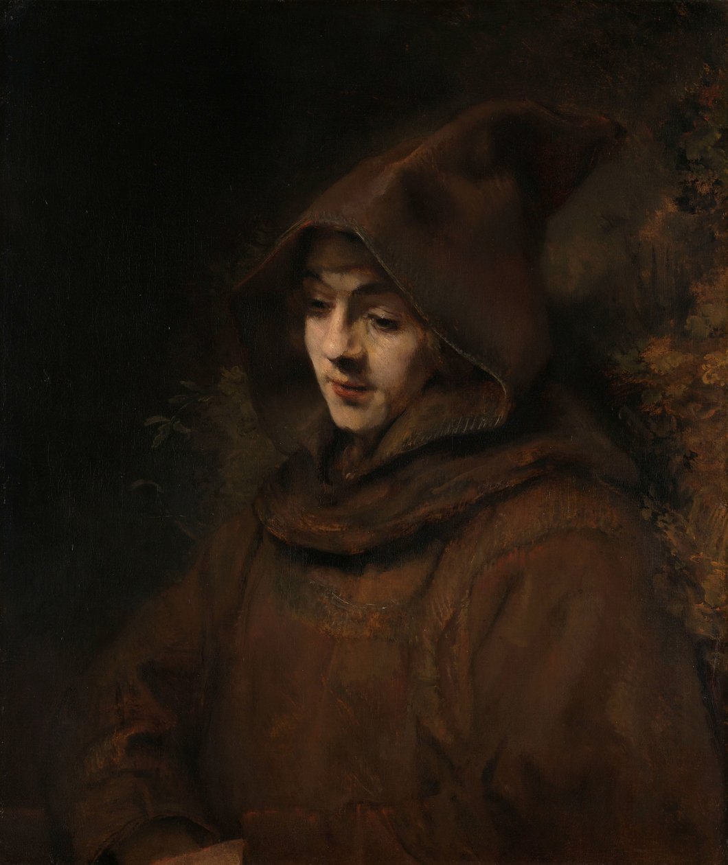 Syn Rembrandta Tytus w habicie mnicha Tytus w habicie mnicha autorstwa Rembrandt van Rijn