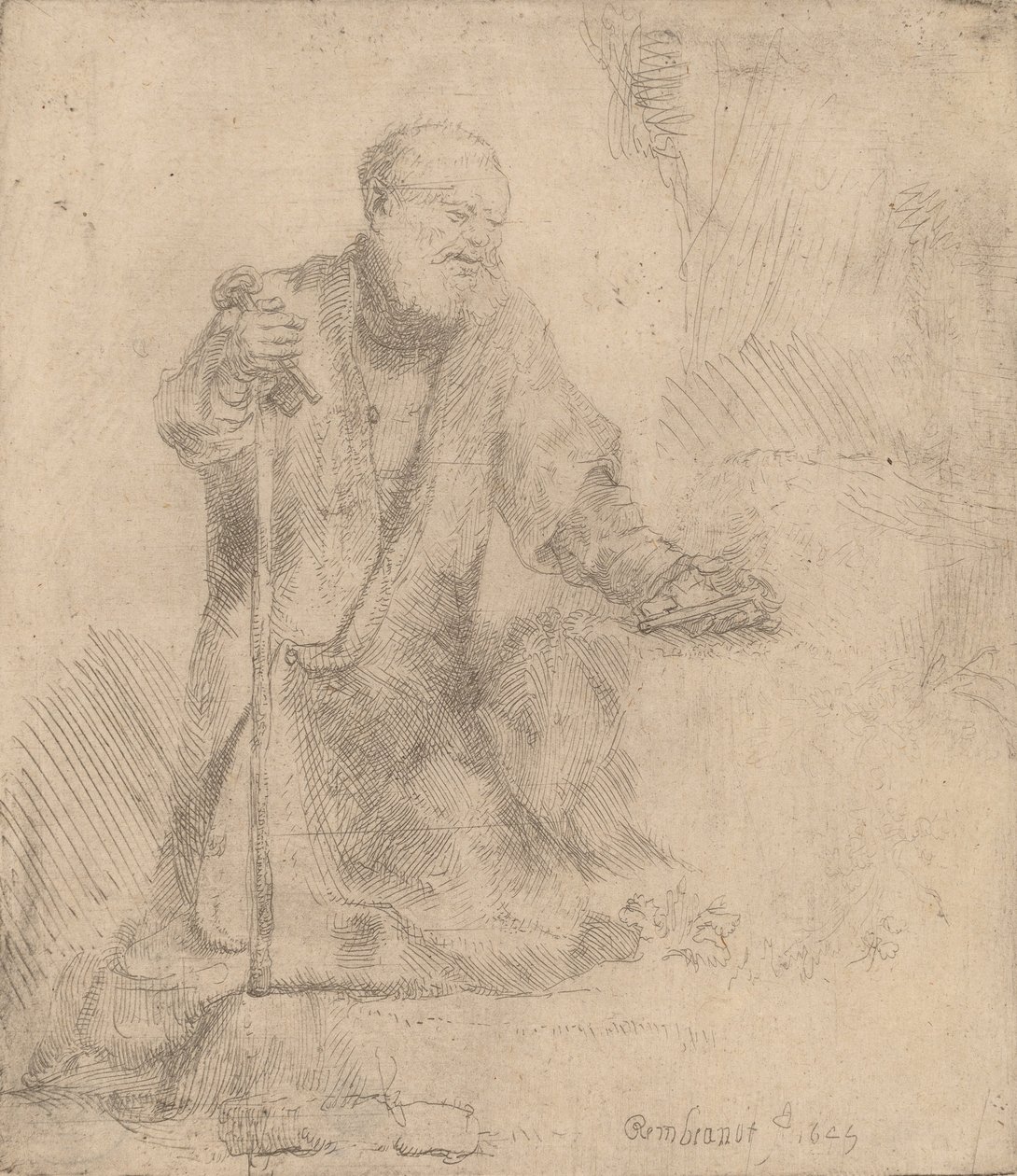 Święty Piotr w pokucie, 1645. autorstwa Rembrandt van Rijn