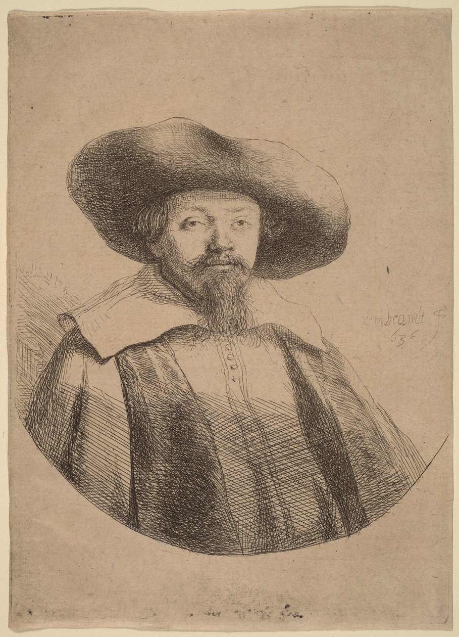 Samuel Menasseh ben Israel autorstwa Rembrandt van Rijn