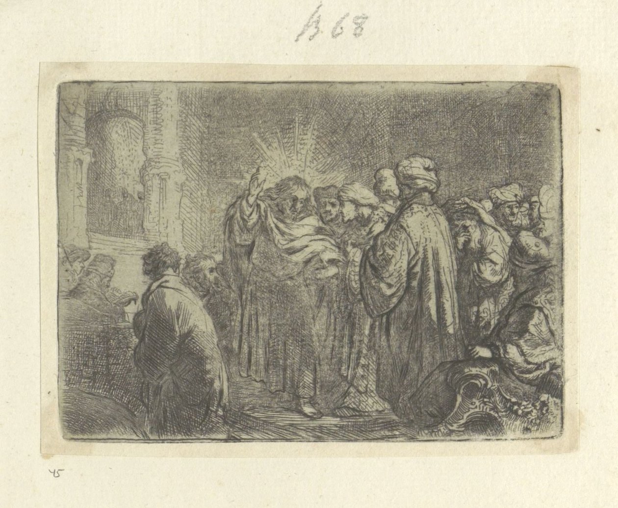 Schatpenning Kolekcja osiemdziesięciu pięciu oryginalnych grafik (tytuł serii) autorstwa Rembrandt van Rijn