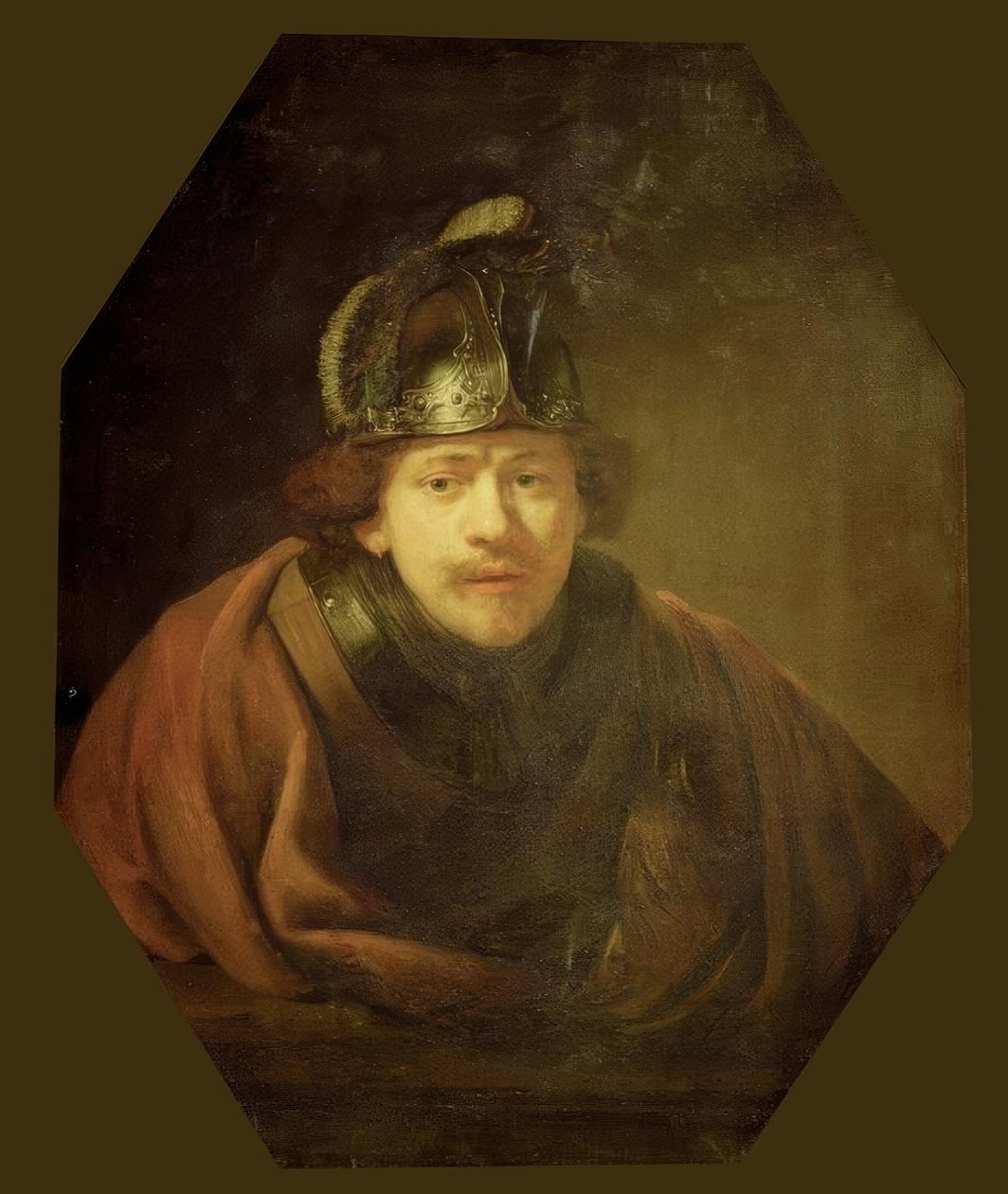 Autoportret jako wojownik autorstwa Rembrandt van Rijn