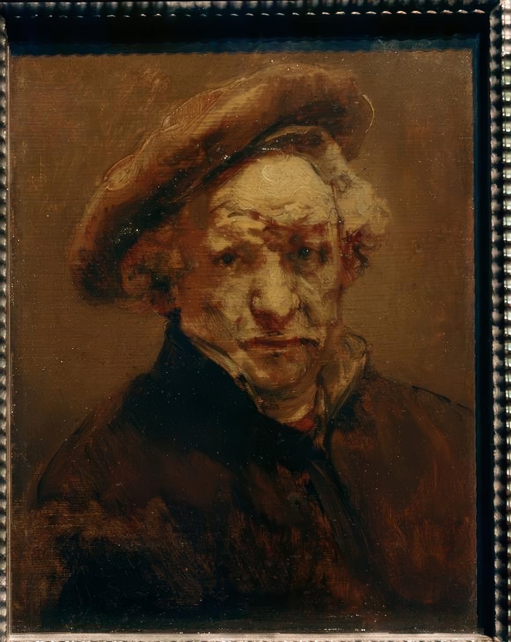 Autoportret z beretem autorstwa Rembrandt van Rijn