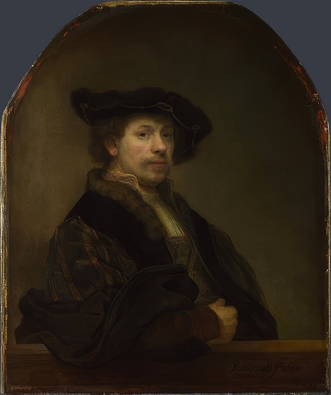 Autoportret w wieku 34 lat. 1640 autorstwa Rembrandt van Rijn