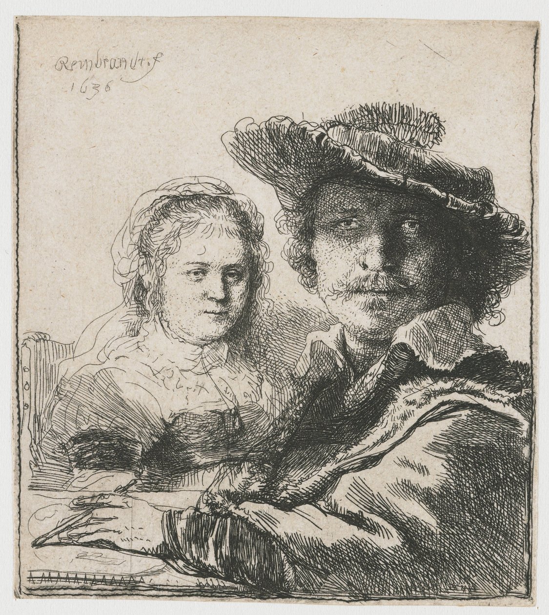 Autoportret z Saskią autorstwa Rembrandt van Rijn