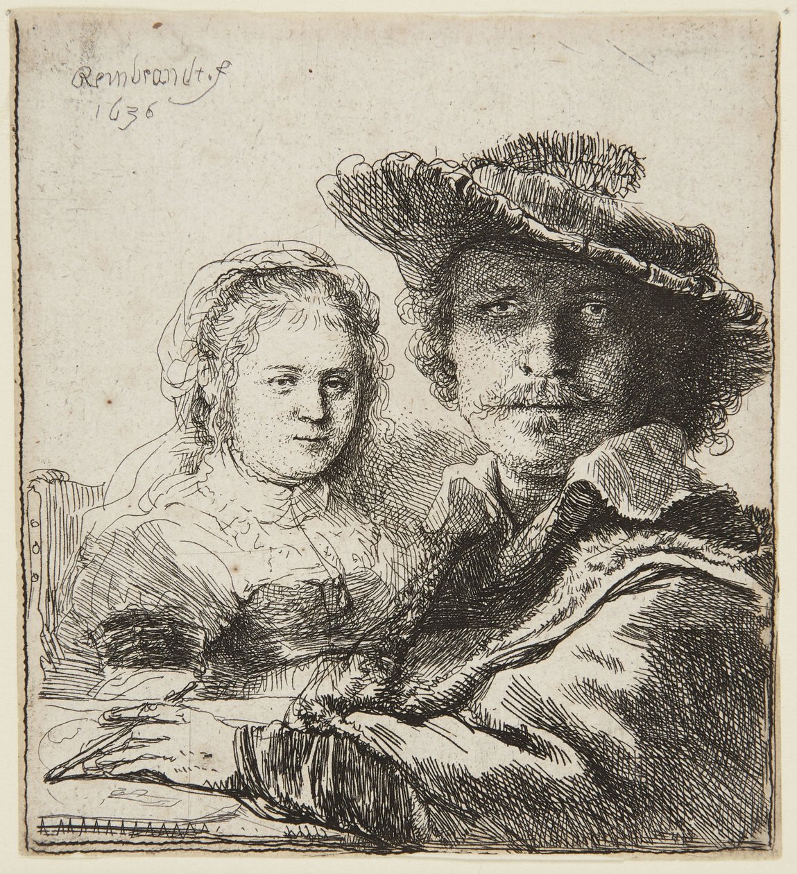 Autoportret z Saskią autorstwa Rembrandt van Rijn