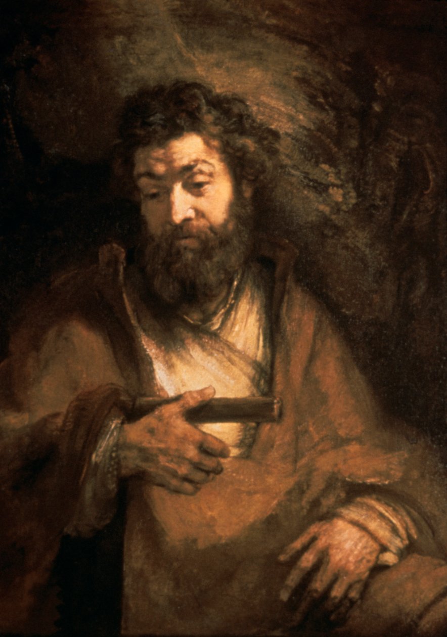 Szymon Apostoł, XVII wiek autorstwa Rembrandt van Rijn