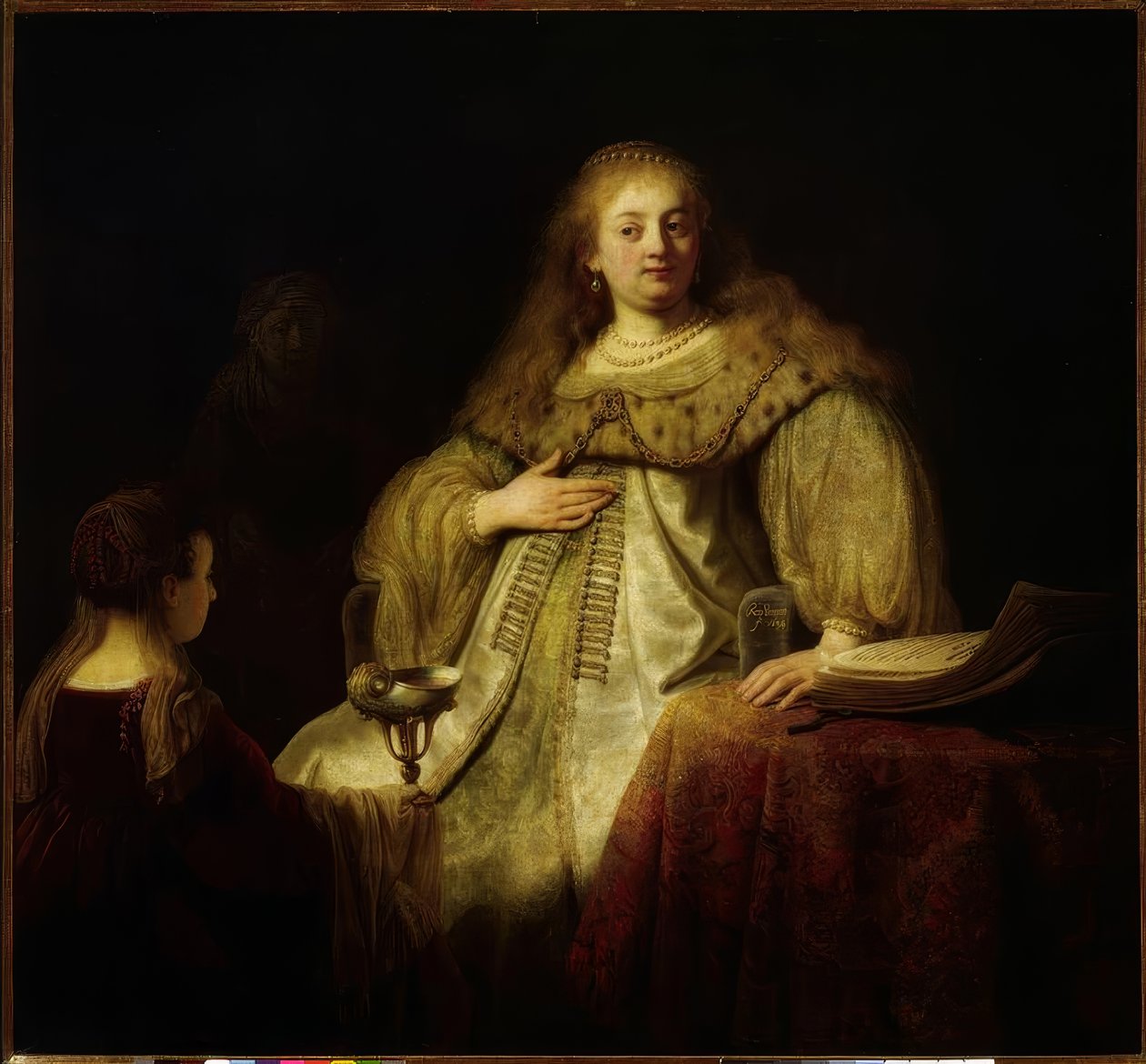 Sophonisbe otrzymuje kubek trucizny na rozkaz męża autorstwa Rembrandt van Rijn