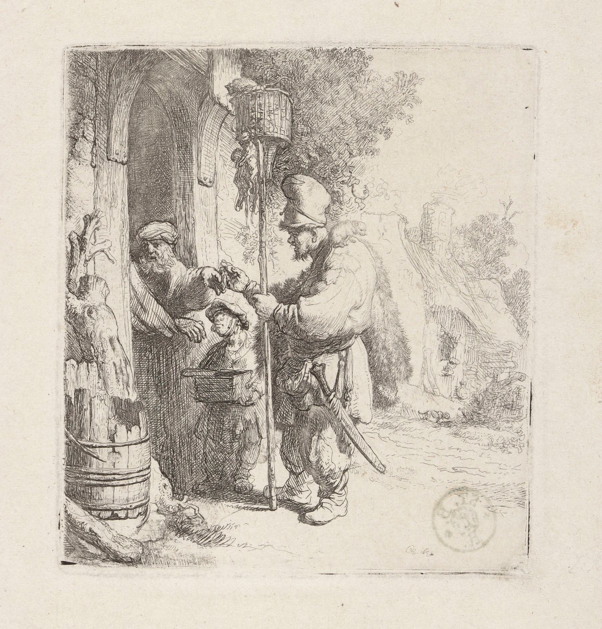Sprzedawca trutki na szczury (Szczurołap) autorstwa Rembrandt van Rijn