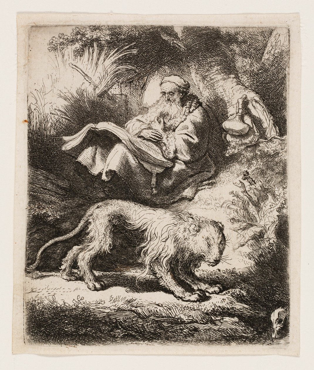 Czytanie św. Hieronima autorstwa Rembrandt van Rijn