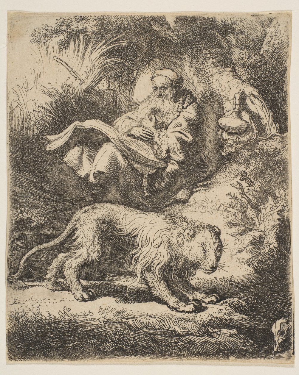 Św. Hieronima czytanie, 1634. autorstwa Rembrandt van Rijn
