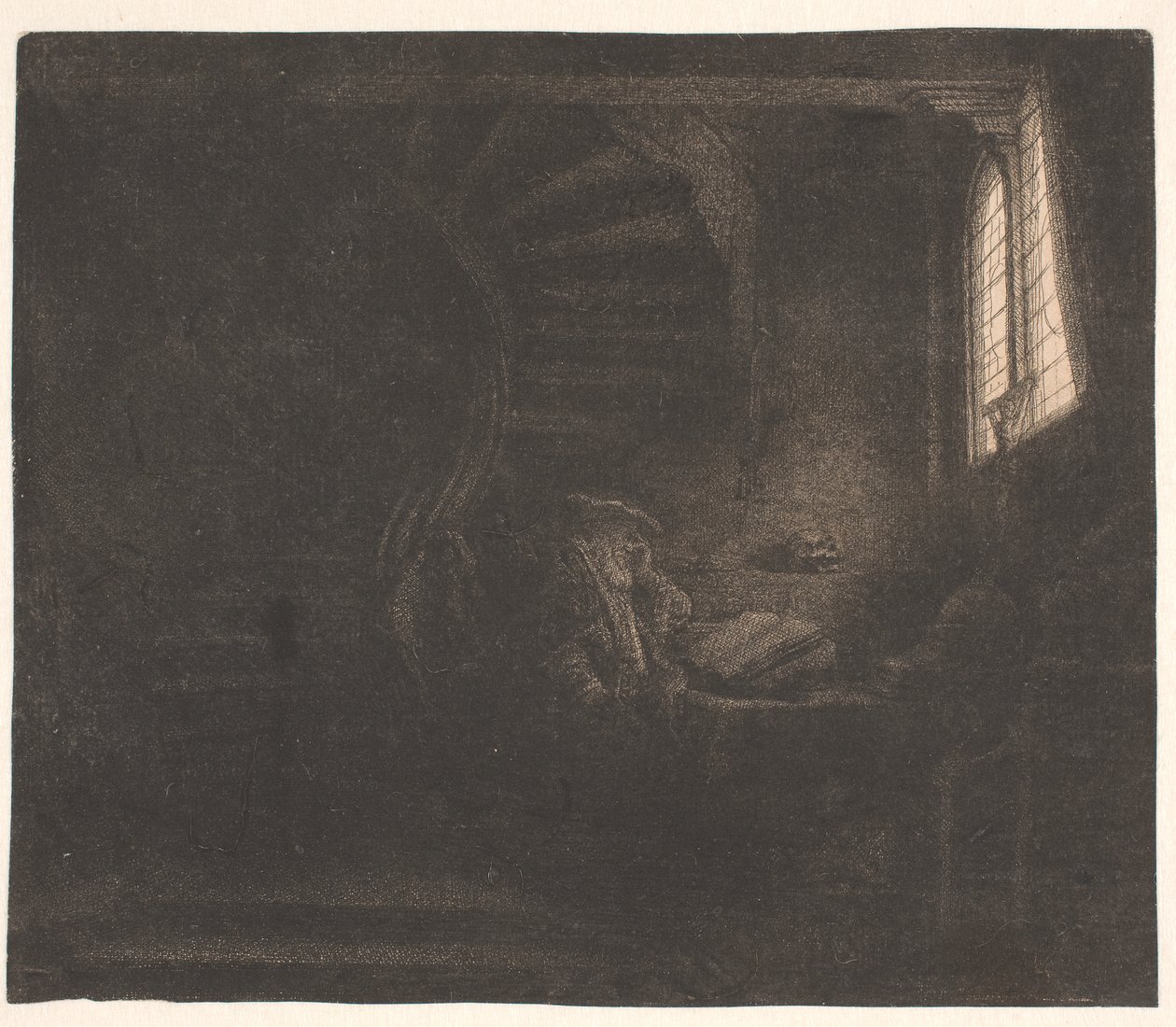 Święty Hieronim w ciemnej komnacie autorstwa Rembrandt van Rijn