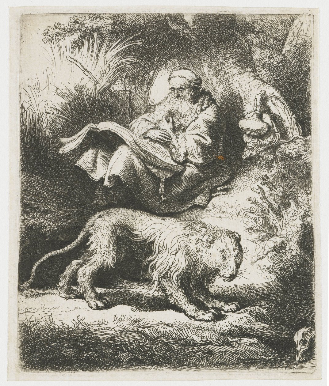Czytanie św. Hieronima autorstwa Rembrandt van Rijn