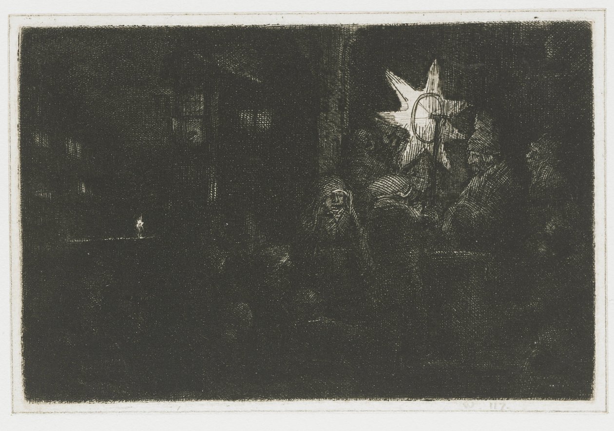 Gwiazda Królów Gwiazda Królów: kawałek na noc autorstwa Rembrandt van Rijn