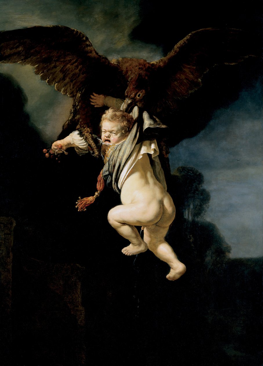 Porwanie Ganimedesa, 1635 autorstwa Rembrandt van Rijn