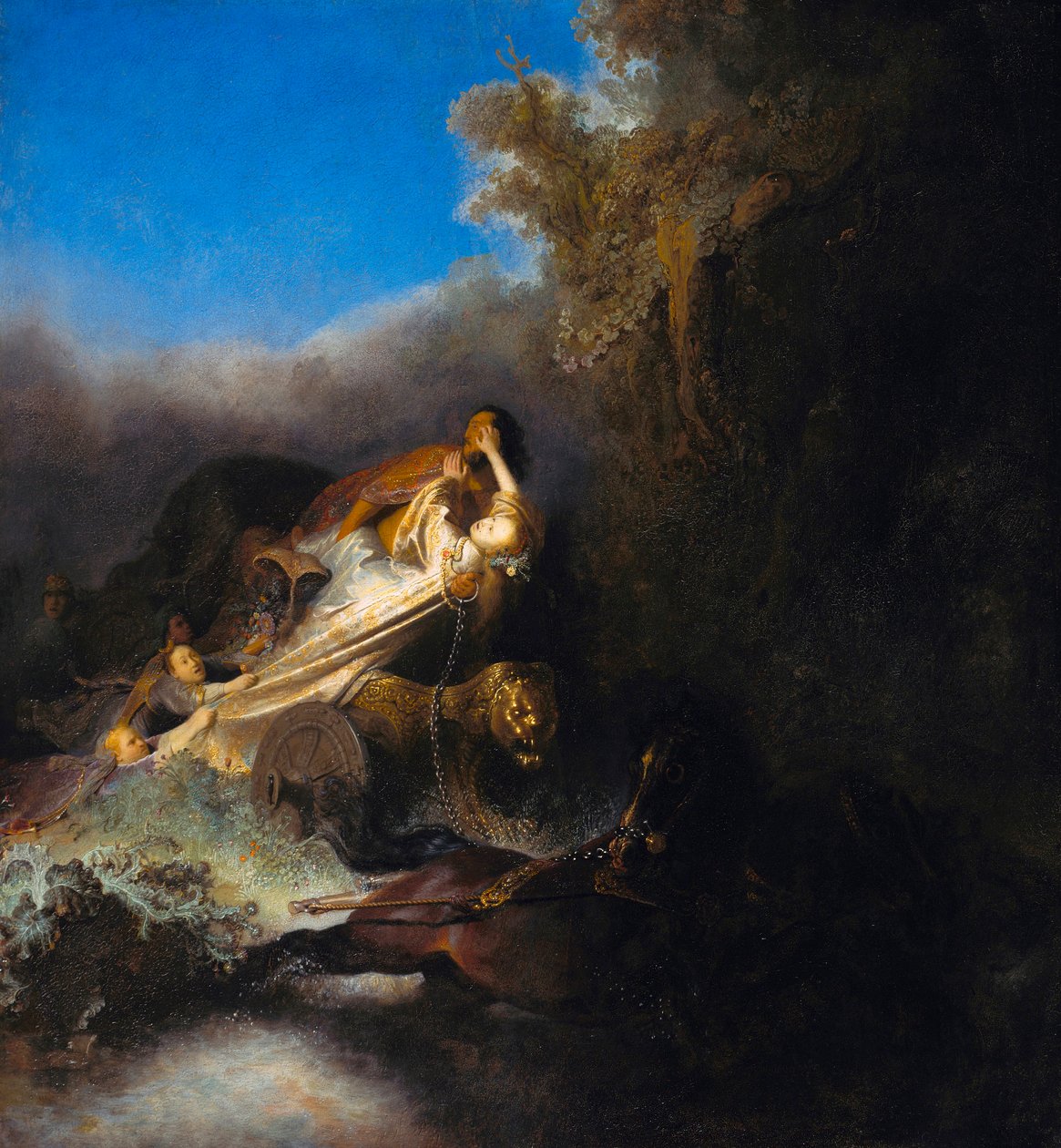 Porwanie Prozerpiny, ok. 1631 (olej na płótnie) autorstwa Rembrandt van Rijn