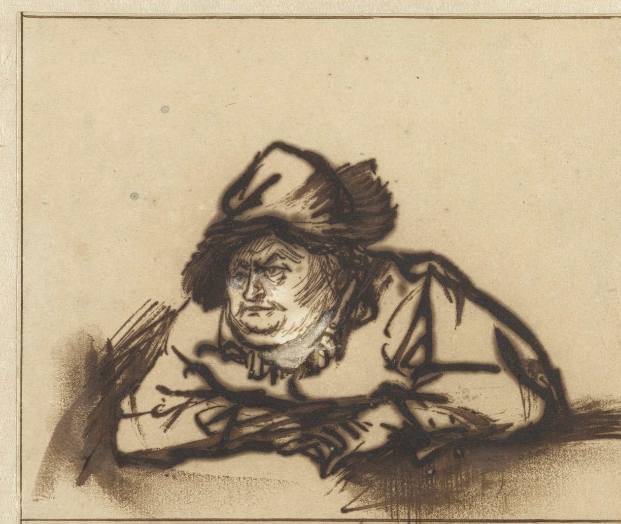 Aktor Willem Bartholsz Ruyter jako chłop Aktor Willem Bartholsz Ruyter jako chłop autorstwa Rembrandt van Rijn