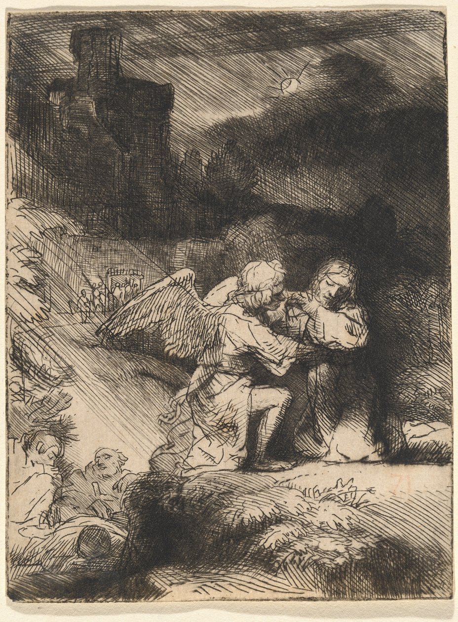 Agonia w ogrodzie autorstwa Rembrandt van Rijn