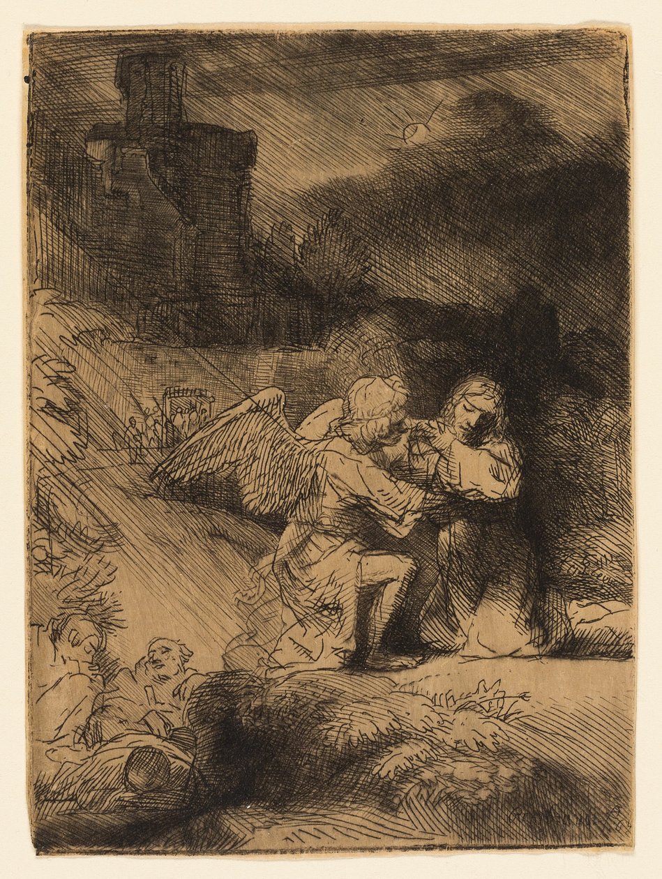 Agonia w ogrodzie autorstwa Rembrandt van Rijn