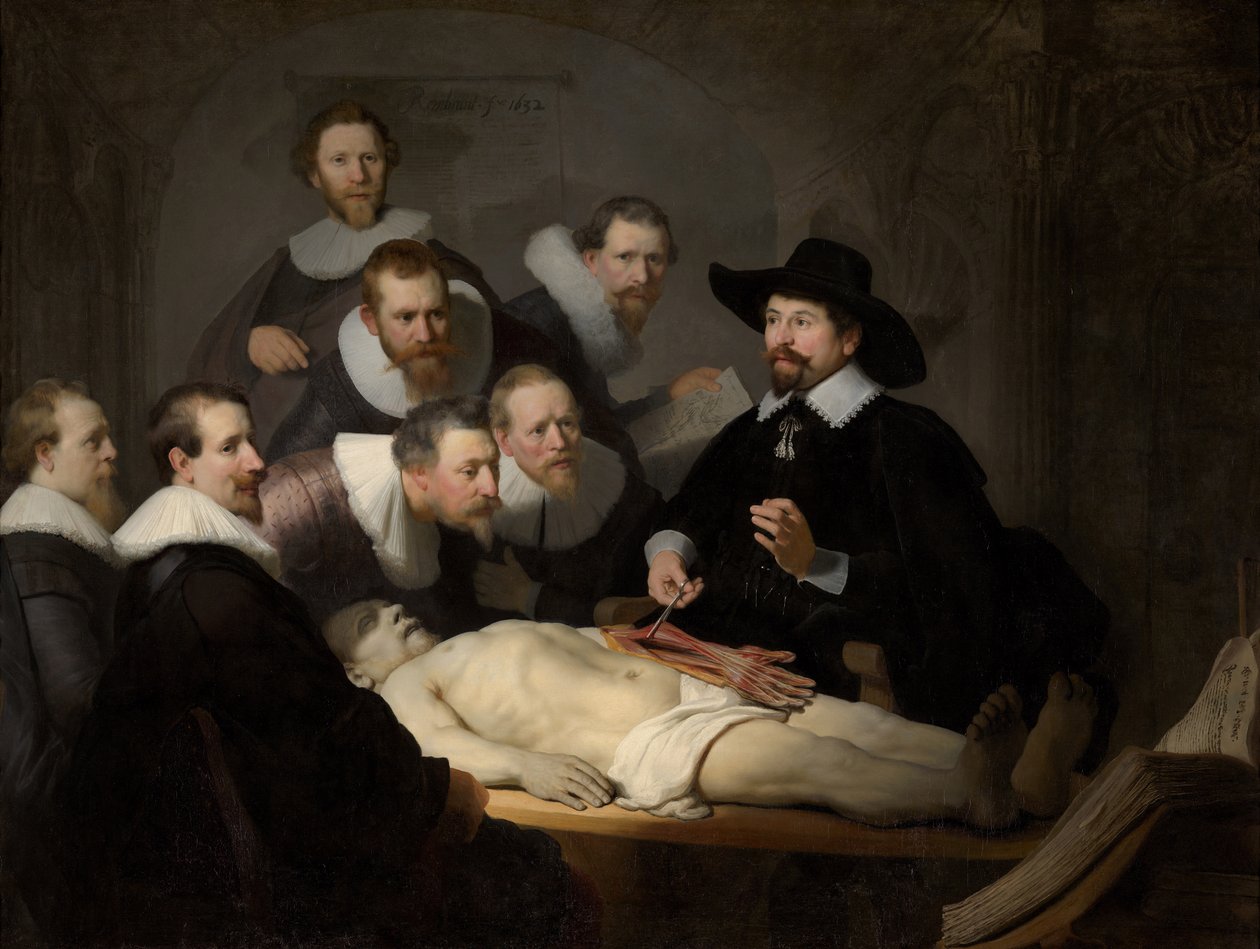Lekcja anatomii dr Nicolaesa Tulp autorstwa Rembrandt van Rijn