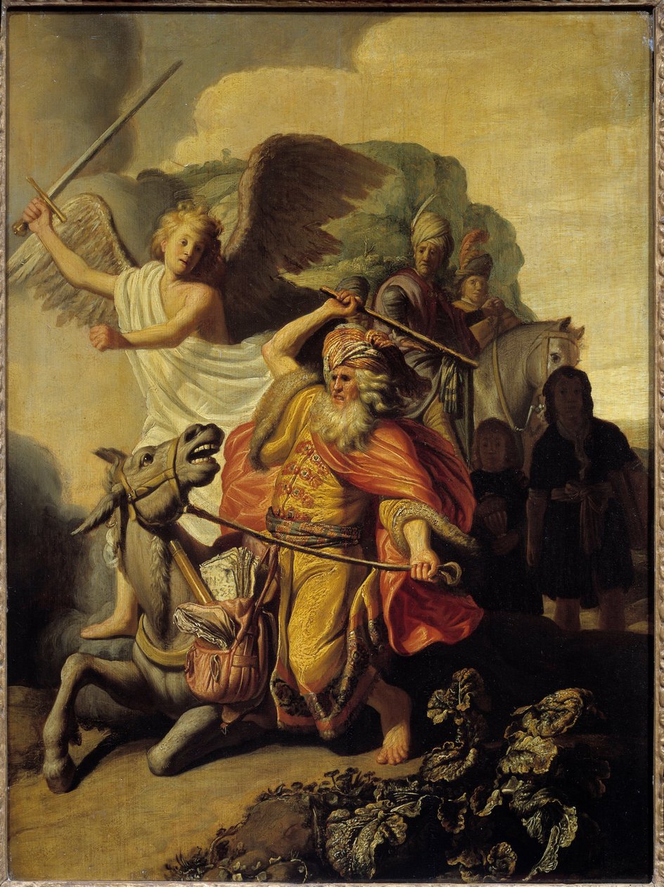 Osioł proroka Balaama, 1626 autorstwa Rembrandt van Rijn