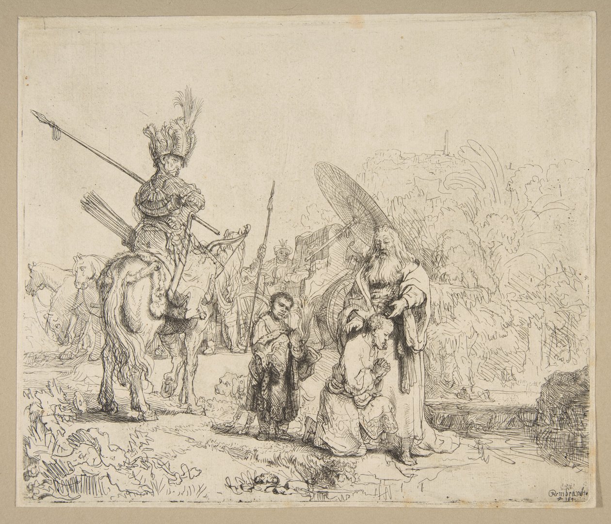 Chrzest eunucha, 1641. autorstwa Rembrandt van Rijn
