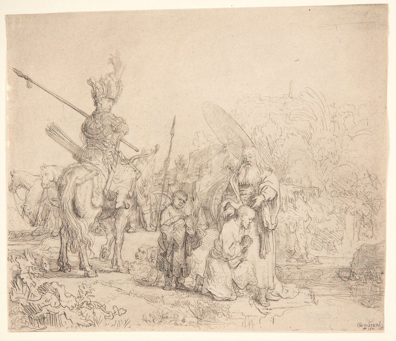 Chrzest eunucha autorstwa Rembrandt van Rijn